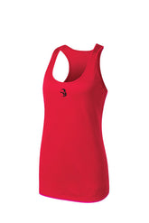 Bold DriWick™ Tank - Vertical SPIRITDRIVEN Back - Ruby Red (Black Logos)