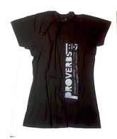 SPIRTIDRIVEN® Ladies' Proverbs Shirt Black