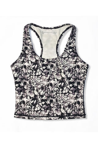 White Orchid Crop Racerback