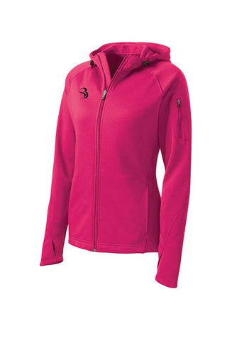 ProSport™ Premium Women's Hooded Full Zip Pink