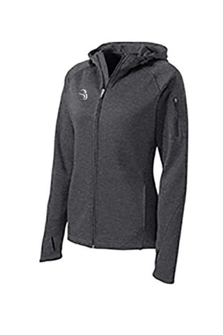 ProSport™ Premium Women's Hooded Full Zip Grey