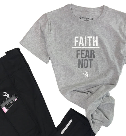 Faith | Fear Not SPIRITDRIVEN® Shirt Athletic Heather W